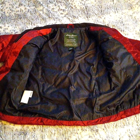 Eddie Bauer Brick Red Down Coat - Picture 7 of 9